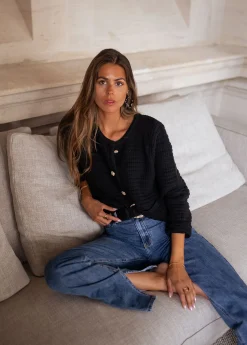 Shop Gilet Lyno - noirEasy Clothes Femme Pulls & Gilets