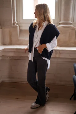 Flash Sale Gilet Oren - bleuEasy Clothes Femme Pulls & Gilets