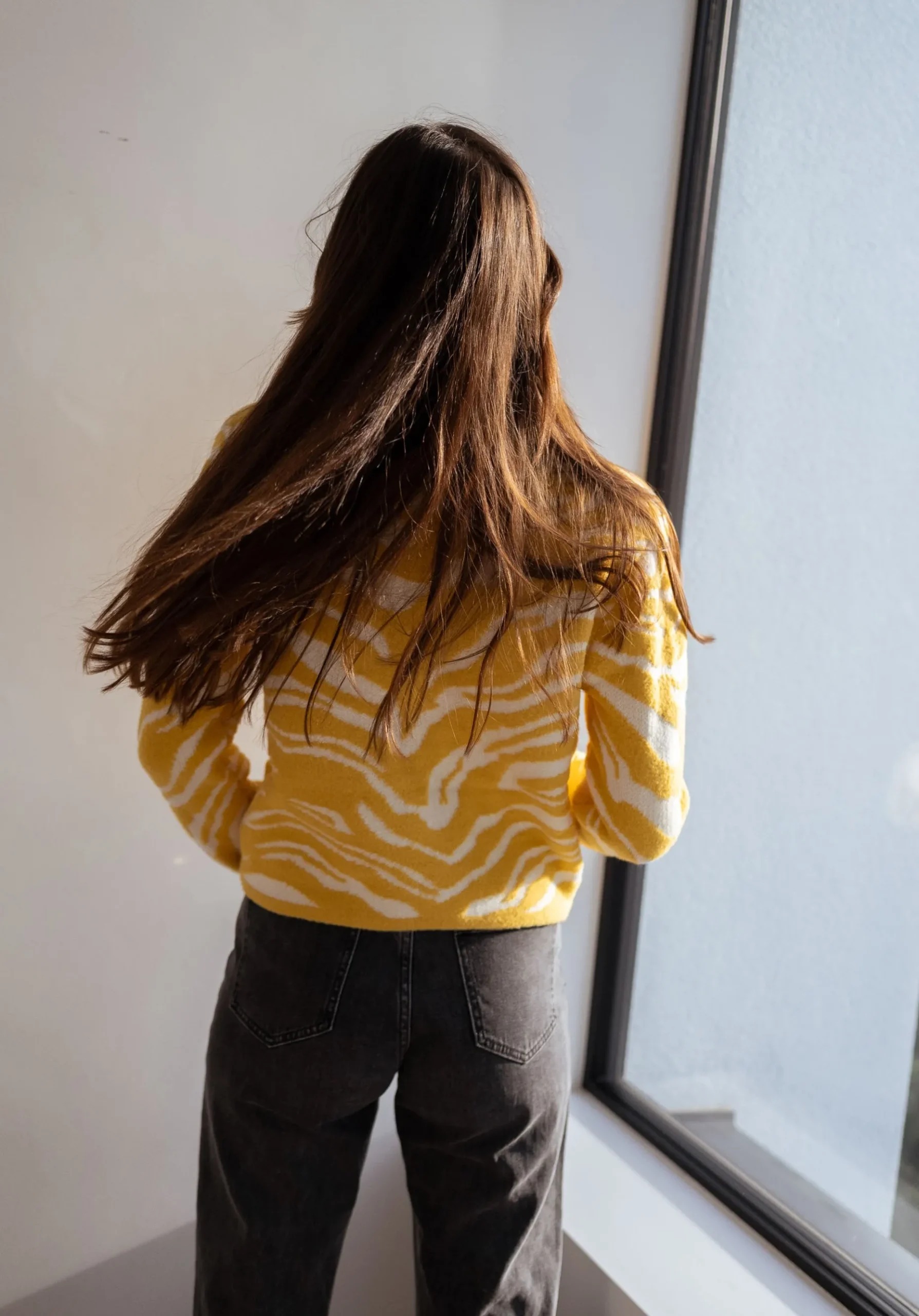 Outlet Gilet Pacôme - écru et jauneEasy Clothes Femme Pulls & Gilets