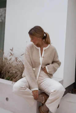 Outlet Gilet Saja - beigeEasy Clothes Femme Pulls & Gilets