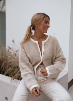 Outlet Gilet Saja - beigeEasy Clothes Femme Pulls & Gilets