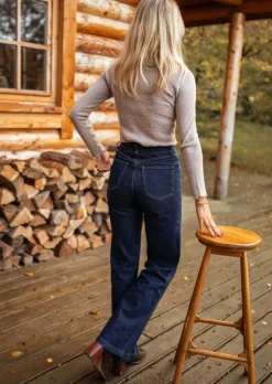 Clearance Jeans Arsene - Taille Haute - ÉvaséEasy Clothes Femme Jeans