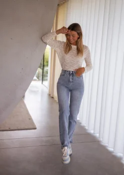 Cheap Jeans Avida bleu | Jeans droit femme | Prêt-à-porter en ligne | Easy Clothes Femme Jeans