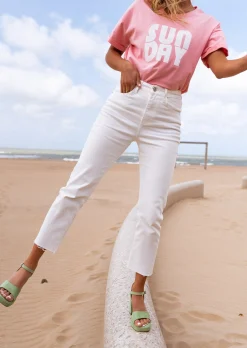 Best Sale Jeans Baptiste blanc | Jeans coupe carotte | Prêt-à-porter en ligne | Easy Clothes Femme Jeans