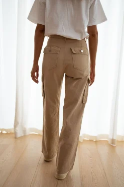 Online Jeans cargo Laurel - beigeEasy Clothes Femme Jeans