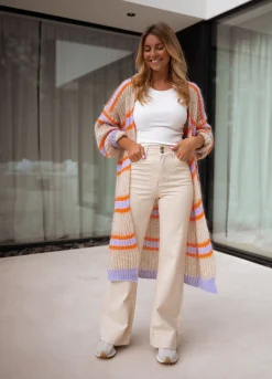 Hot Jeans Eugenie - beigeEasy Clothes Femme Jeans