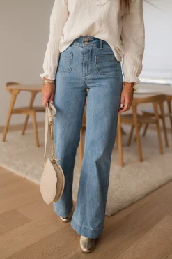 Sale Jeans Hugues - bleu clairEasy Clothes Femme Jeans