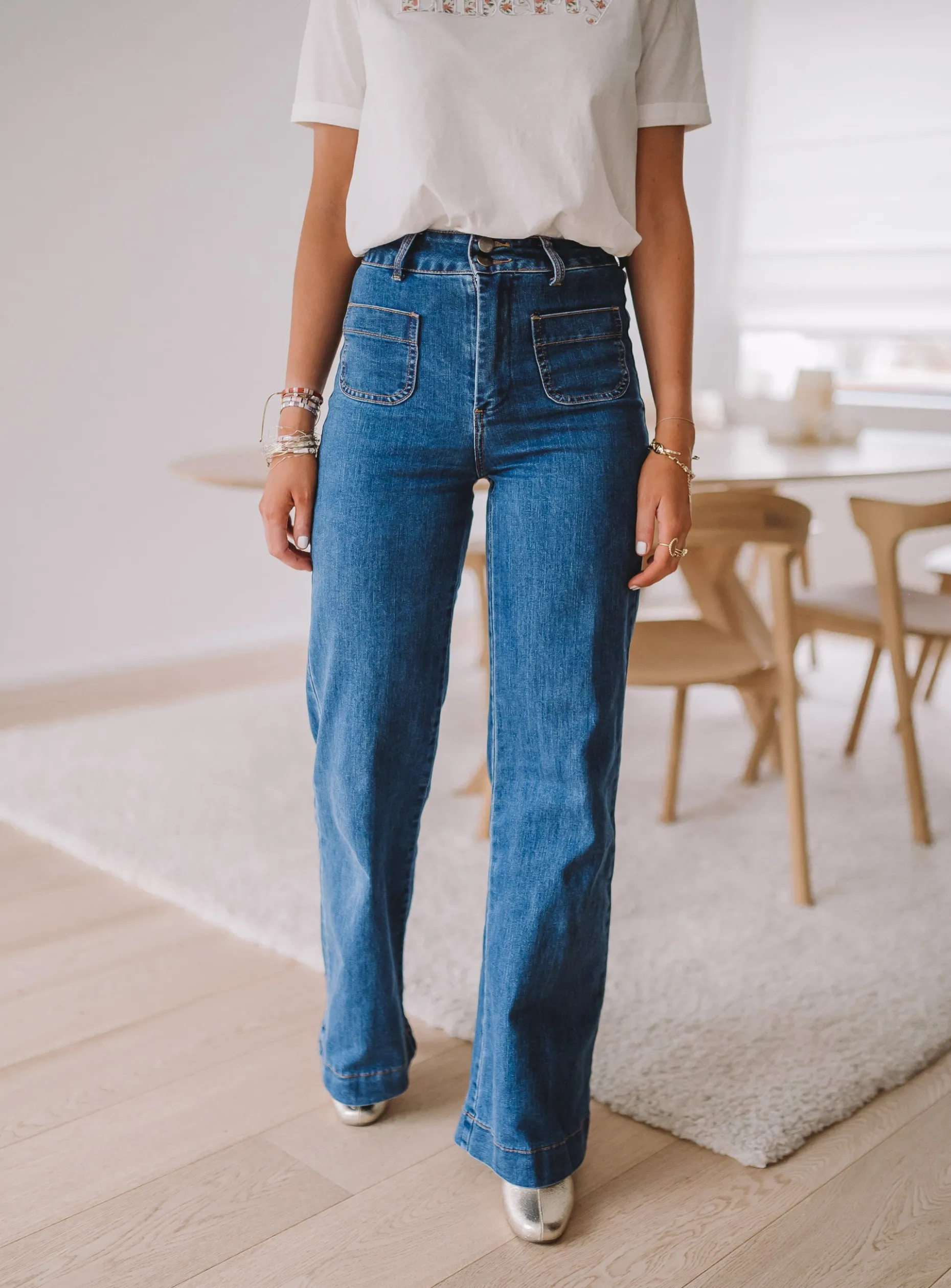 Discount Jeans Hugues - bleu moyenEasy Clothes Femme Jeans