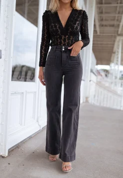 Best Jeans Hugues - gris foncéEasy Clothes Femme Jeans