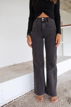 Best Jeans Hugues - gris foncéEasy Clothes Femme Jeans