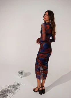 Sale Jupe Huda - bleue et rougeEasy Clothes Femme Jupes & Shorts