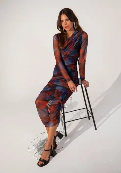 Sale Jupe Huda - bleue et rougeEasy Clothes Femme Jupes & Shorts