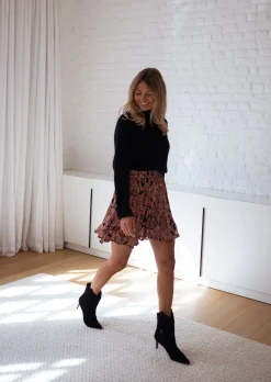 Sale Jupe Jolyne - brique à motifsEasy Clothes Femme Jupes & Shorts