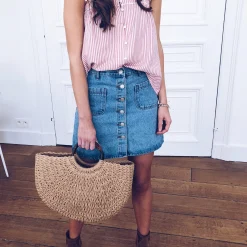 Discount Jupe Mazarine - bleue claireEasy Clothes Femme Jupes & Shorts