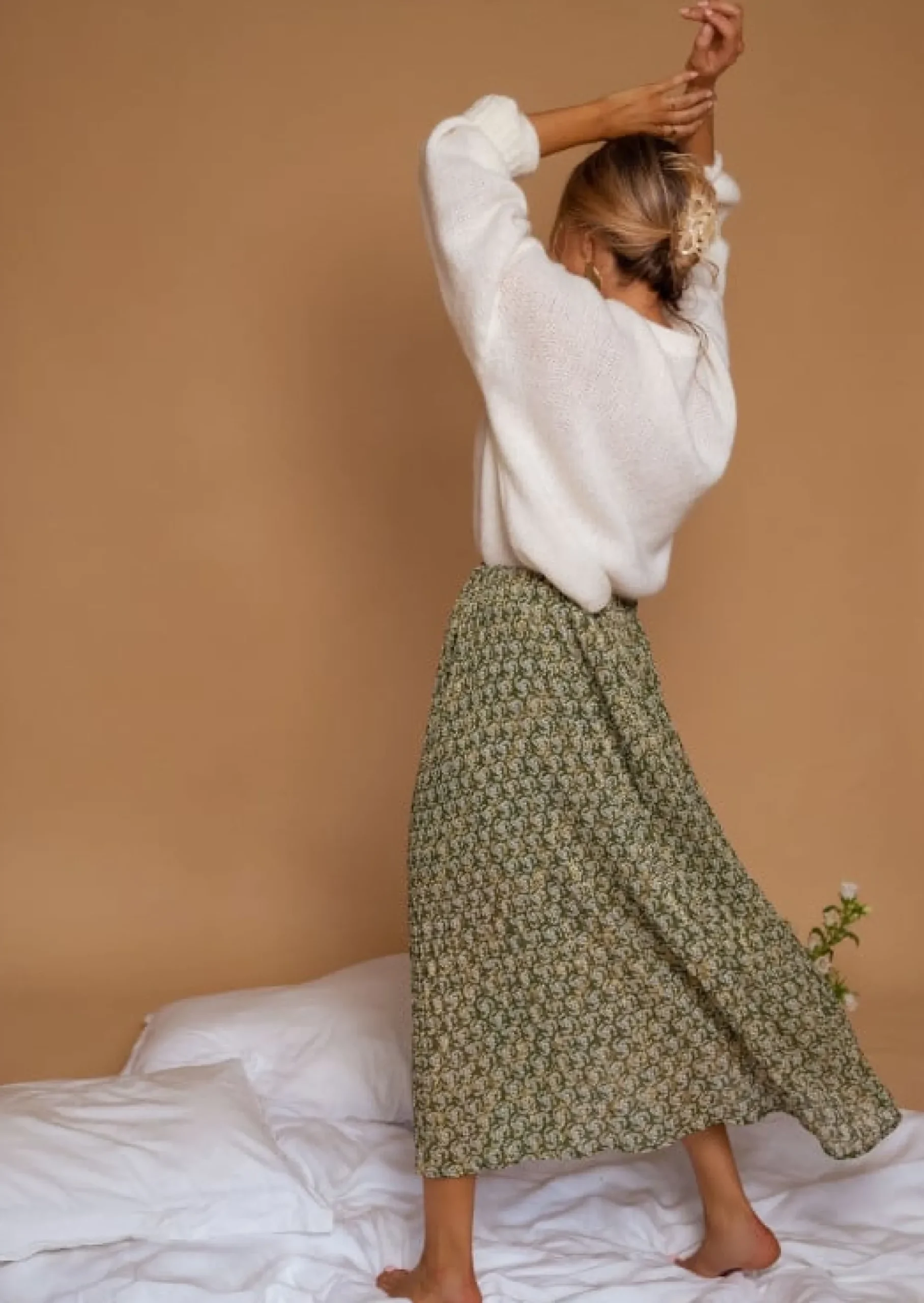 Best Sale Jupe Moriane Verte à Motifs | Tenue Femme Été | Easy Clothes Femme Jupes & Shorts