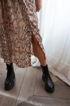 Clearance Jupe Rosalie - chocolat à motifs serpentEasy Clothes Femme Jupes & Shorts