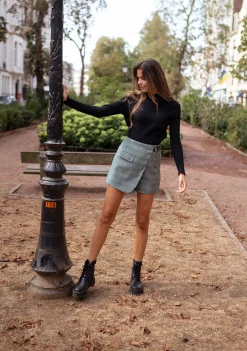 Sale Jupe short Chani - à carreaux vertsEasy Clothes Femme Jupes & Shorts