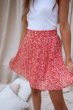Hot Jupe Tana - rouge à fleursEasy Clothes Femme Jupes & Shorts