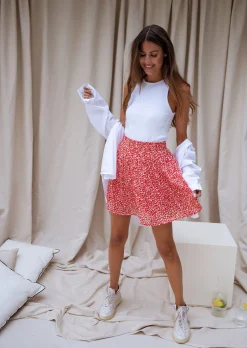 Hot Jupe Tana - rouge à fleursEasy Clothes Femme Jupes & Shorts