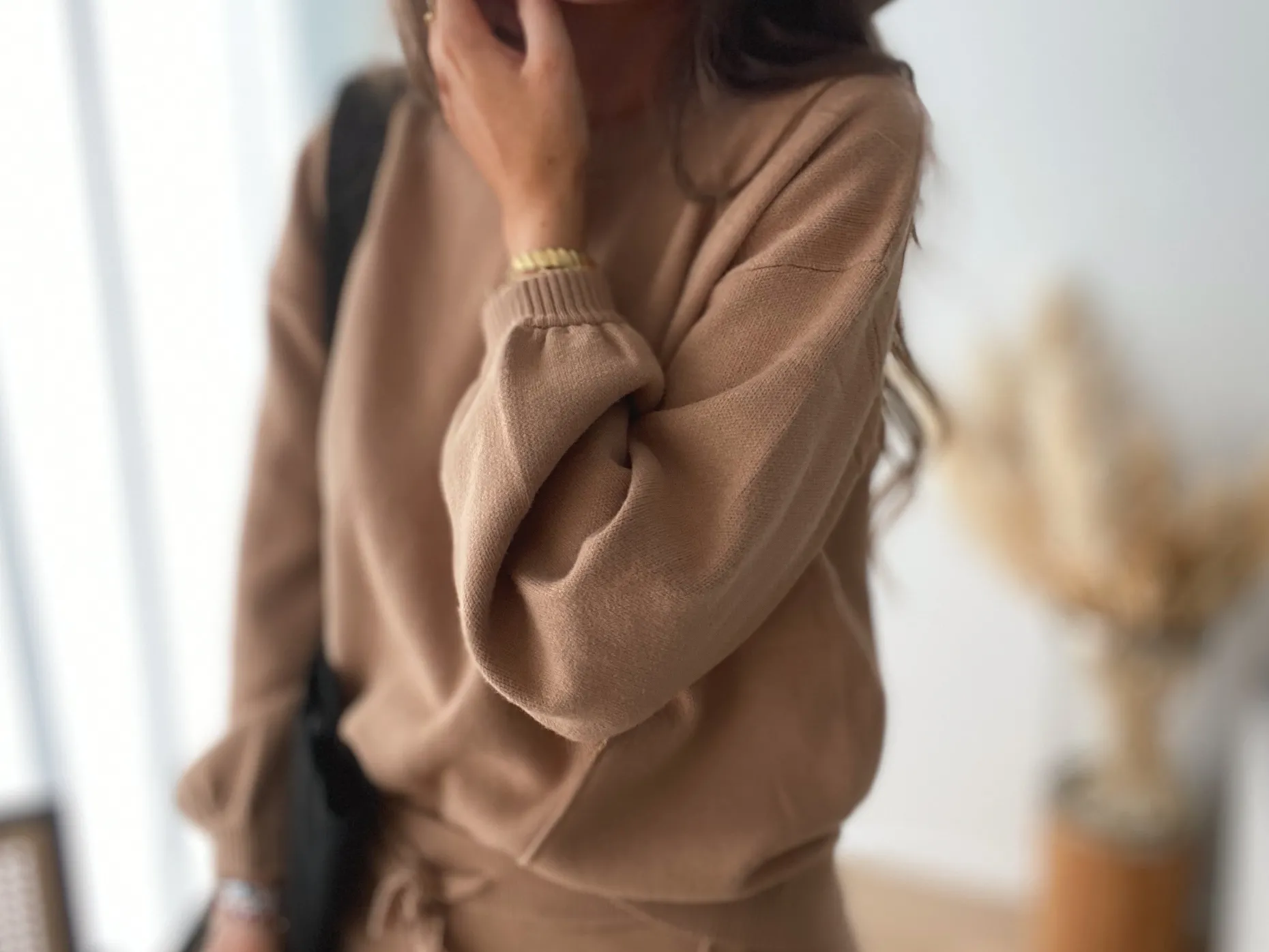 Cheap Pantalon Beni - camel (Ensemble 1 sur 2)Easy Clothes Femme Pantalons