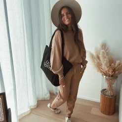 Cheap Pantalon Beni - camel (Ensemble 1 sur 2)Easy Clothes Femme Pantalons