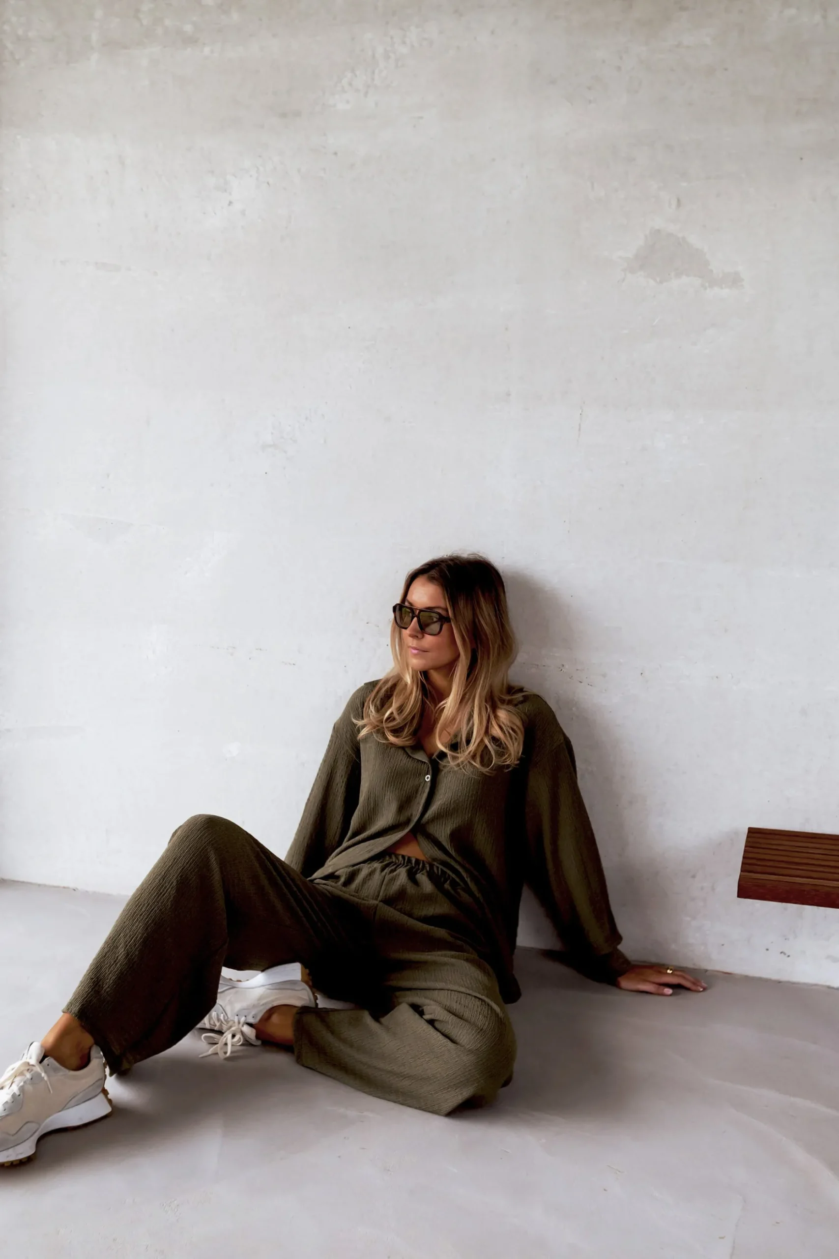 Outlet Pantalon Dallas - kakiEasy Clothes Femme Pantalons