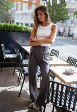 Store Pantalon Ellie - grisEasy Clothes Femme Pantalons