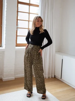 New Pantalon Enouk - léopard vertEasy Clothes Femme Pantalons