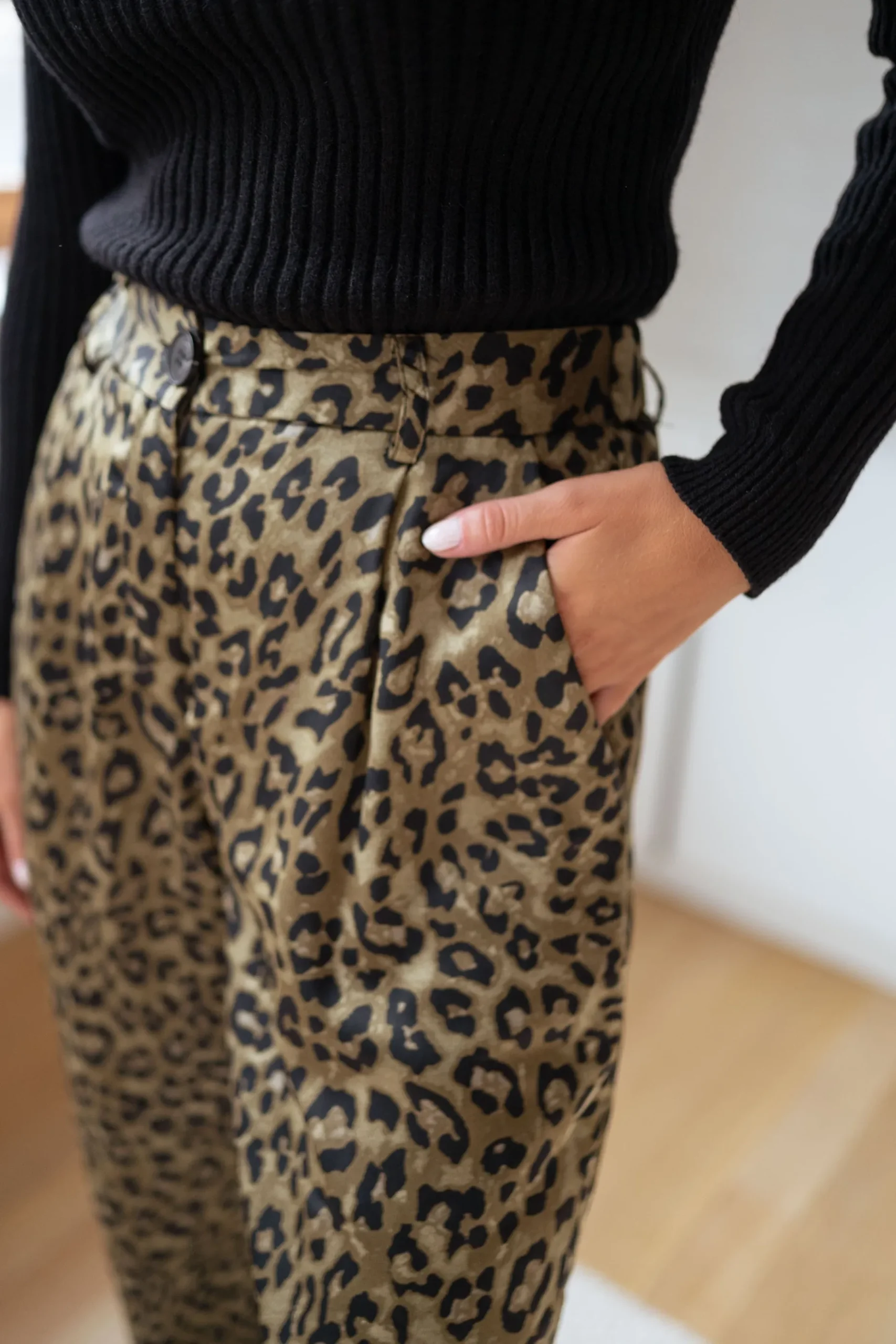 New Pantalon Enouk - léopard vertEasy Clothes Femme Pantalons