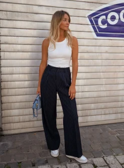 Fashion Pantalon Jimmy - bleu foncéEasy Clothes Femme Pantalons