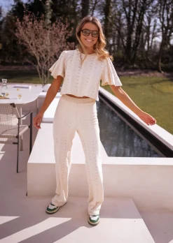 Shop Pantalon Judith CREATION - écruEasy Clothes Femme Pantalons