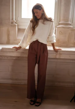 Fashion Pantalon Kalie - chocolatEasy Clothes Femme Pantalons