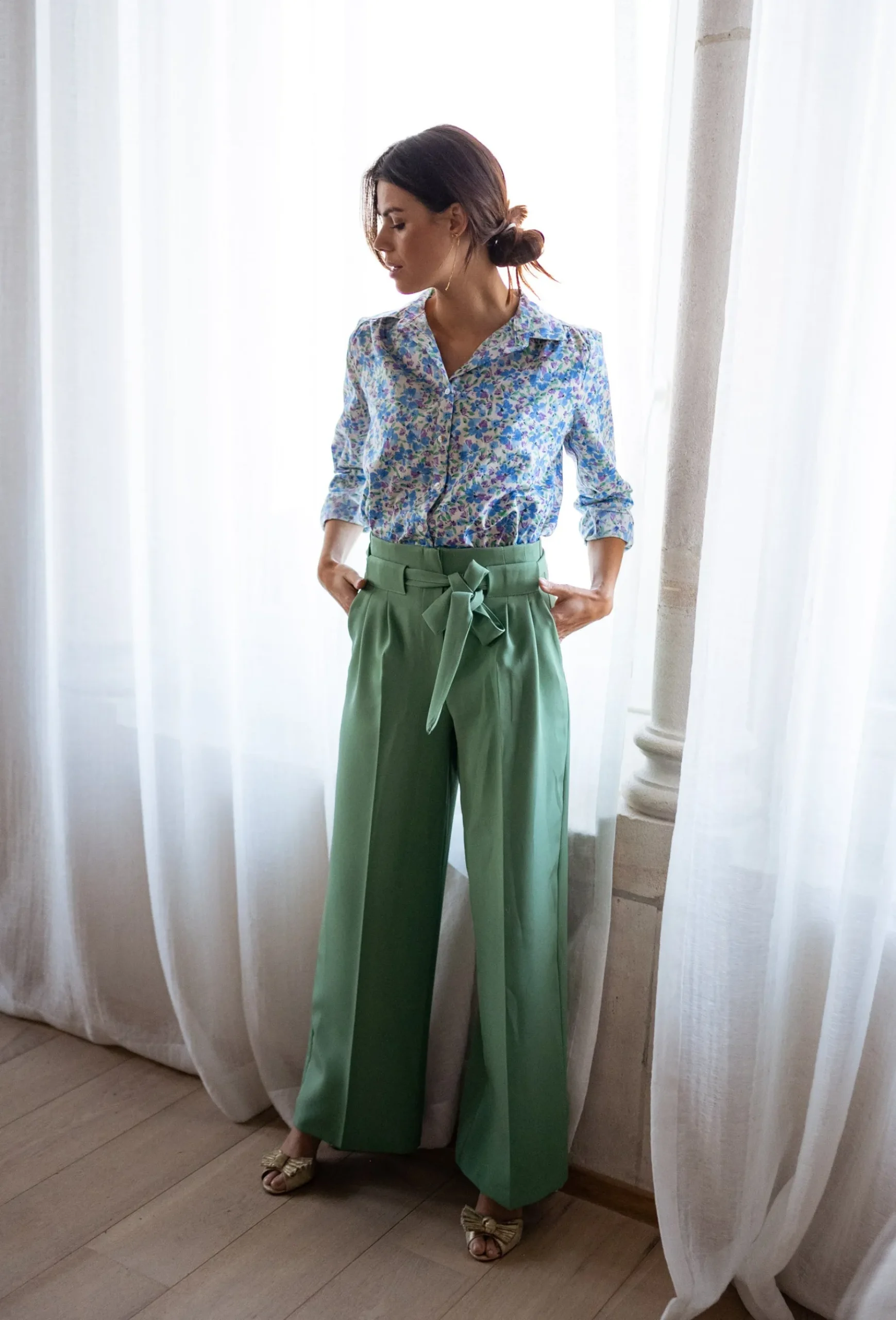 Fashion Pantalon Kalie - vert d’eauEasy Clothes Femme Pantalons