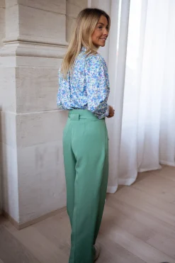 Fashion Pantalon Kalie - vert d’eauEasy Clothes Femme Pantalons