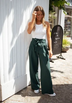 Online Pantalon Kalie - vert foncéEasy Clothes Femme Pantalons