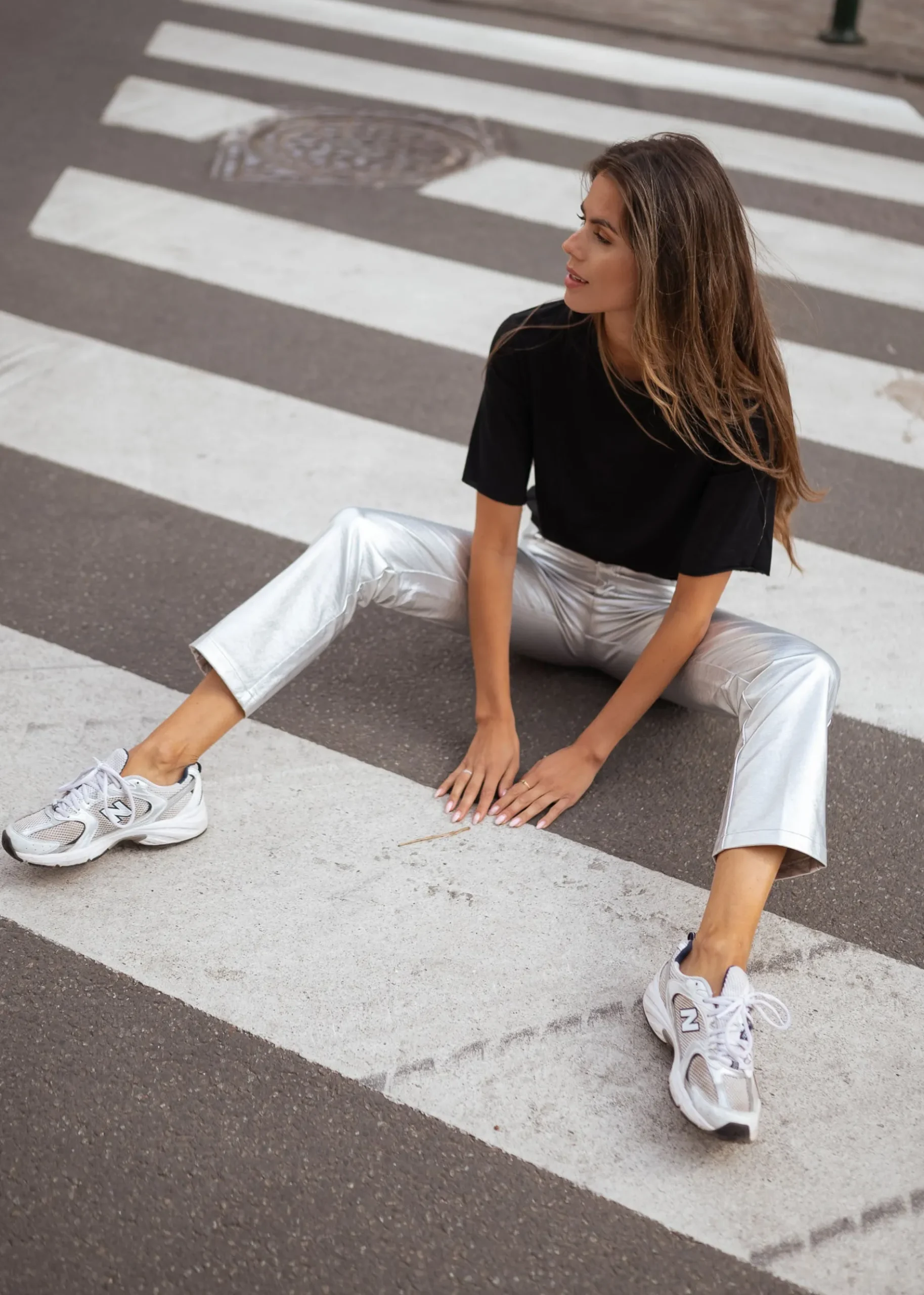 Online Pantalon Lotti - argentéEasy Clothes Femme Pantalons