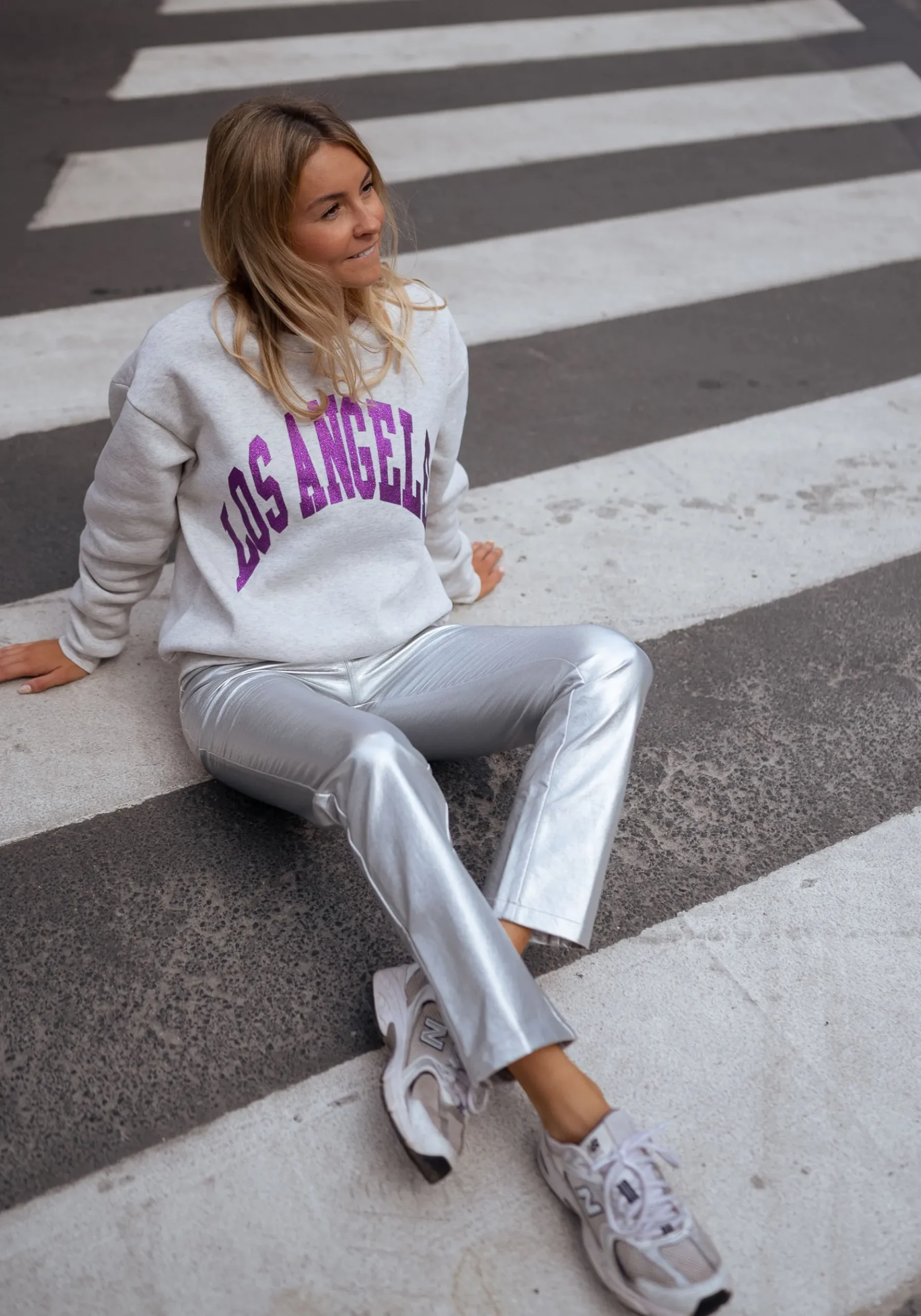 Online Pantalon Lotti - argentéEasy Clothes Femme Pantalons