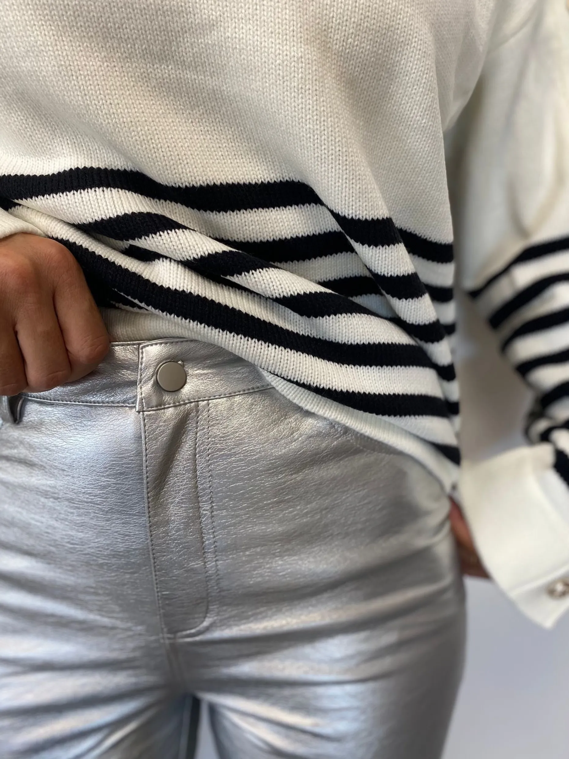 Online Pantalon Lotti - argentéEasy Clothes Femme Pantalons