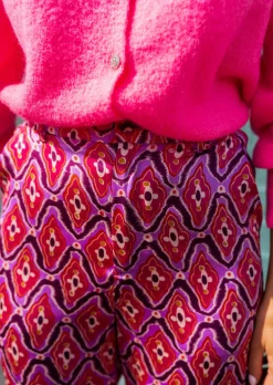 Fashion Pantalon Lupa rose à motifs | Pantalon large fluide | Prêt-à-porter en ligne | Easy Clothes Femme Pantalons