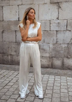 Online Pantalon Marc - argentéEasy Clothes Femme Pantalons