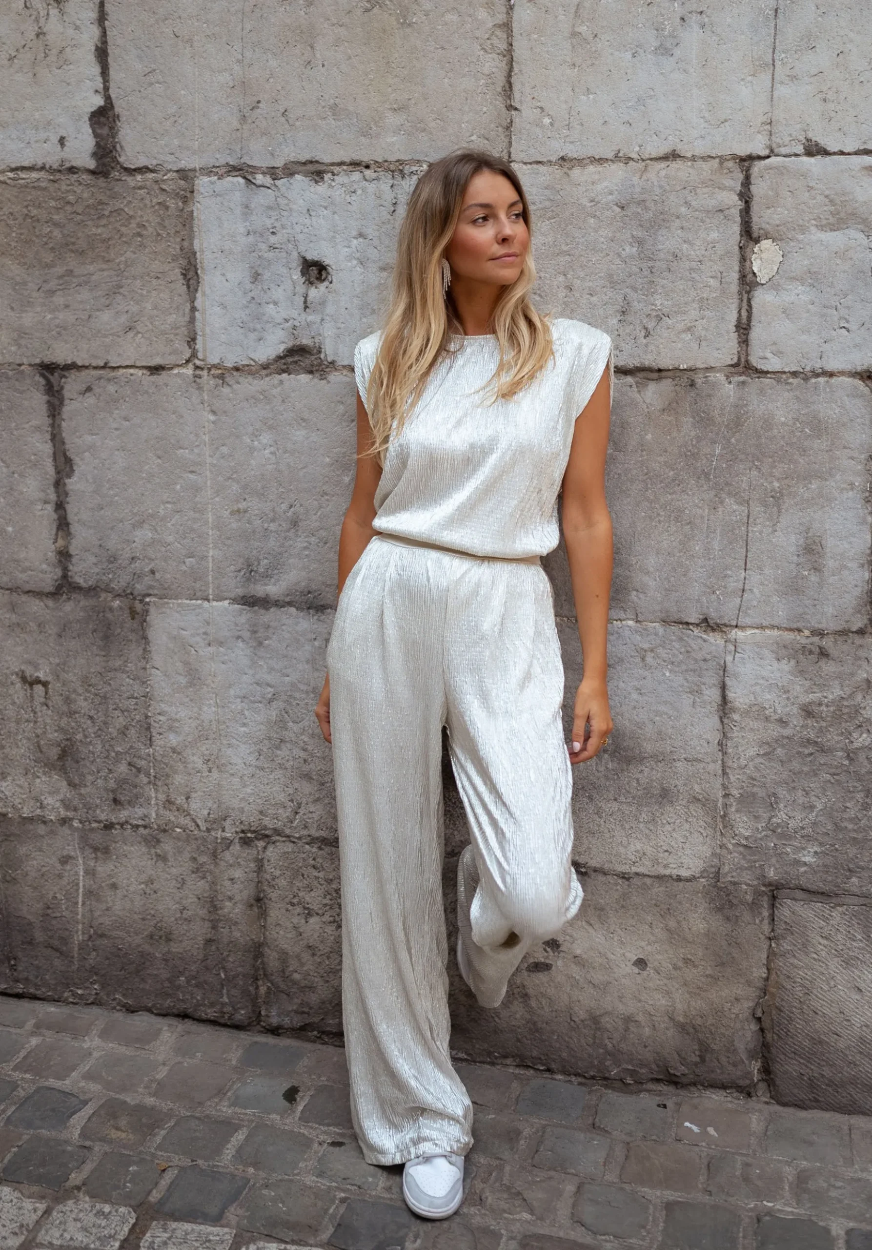 Online Pantalon Marc - argentéEasy Clothes Femme Pantalons