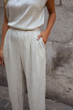 Online Pantalon Marc - argentéEasy Clothes Femme Pantalons
