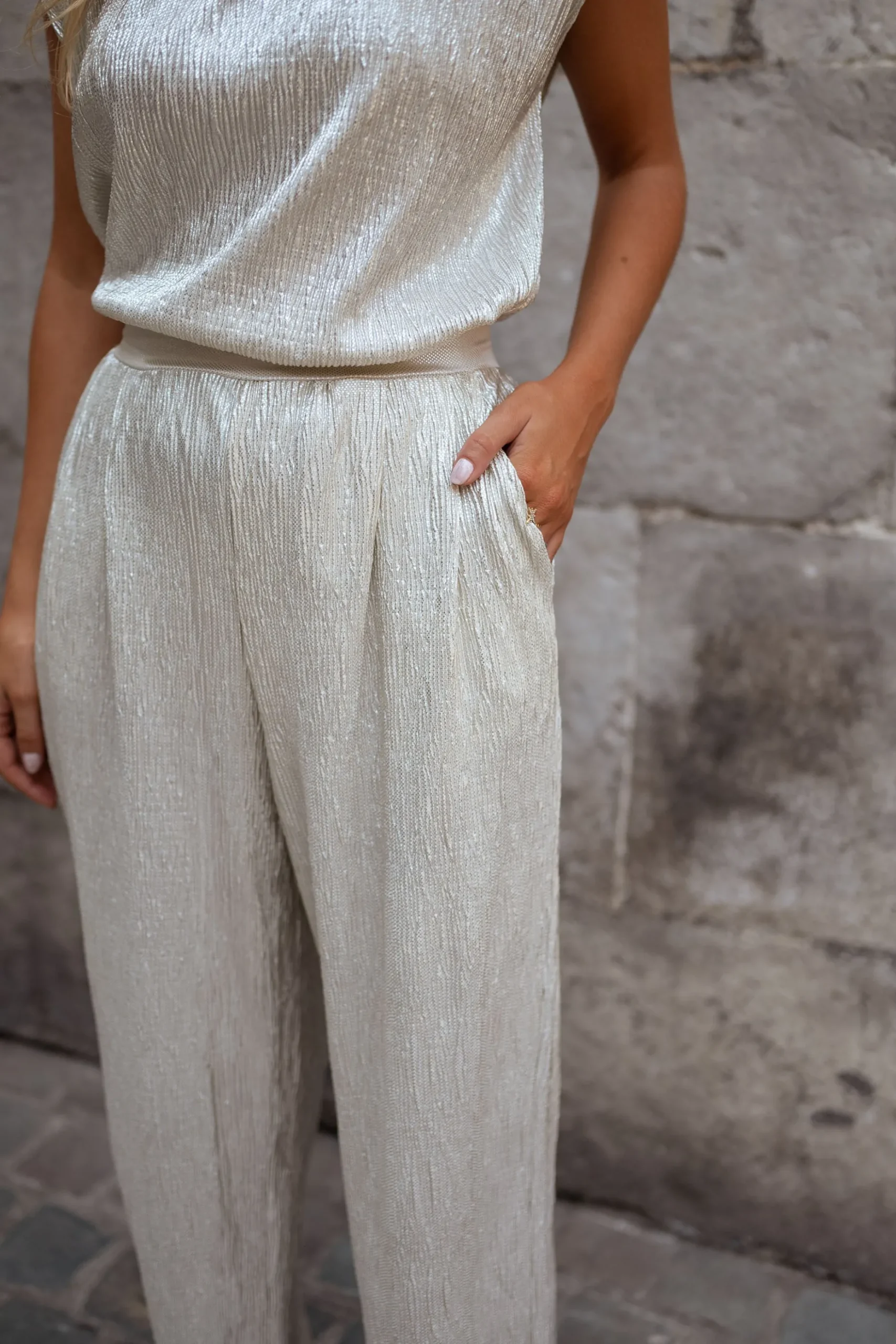 Online Pantalon Marc - argentéEasy Clothes Femme Pantalons