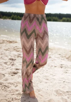 Hot Pantalon Mathie - rose à paillettesEasy Clothes Femme Pantalons