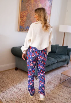 Flash Sale Pantalon Roxane - mauve à motifsEasy Clothes Femme Pantalons