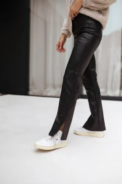 Hot Pantalon simili cuir Rafi - noirEasy Clothes Femme Pantalons