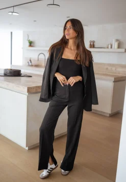 Discount Pantalon Sulli CREATION - noirEasy Clothes Femme Pantalons