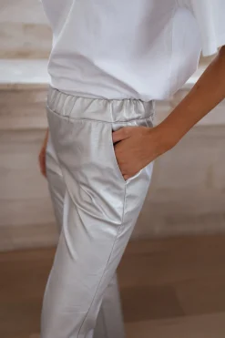 Flash Sale Pantalon Victoire - argentéEasy Clothes Femme Pantalons