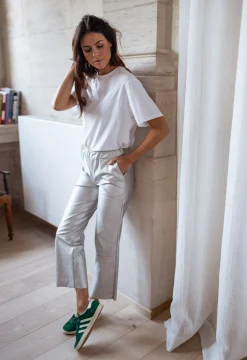 Flash Sale Pantalon Victoire - argentéEasy Clothes Femme Pantalons
