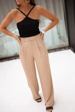 Cheap Pantalon Victor - beigeEasy Clothes Femme Pantalons